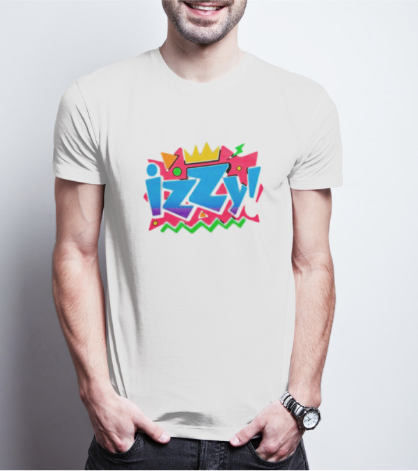Izzy Moreno Wrestling Retro Crown Geometric Shapes T-Shirt