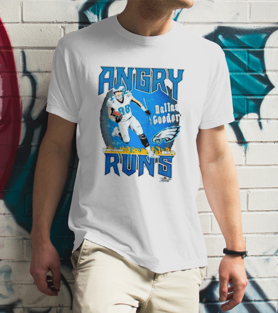 Angry Runs Dallas Goedert Philadelphia Eagles T-Shirt