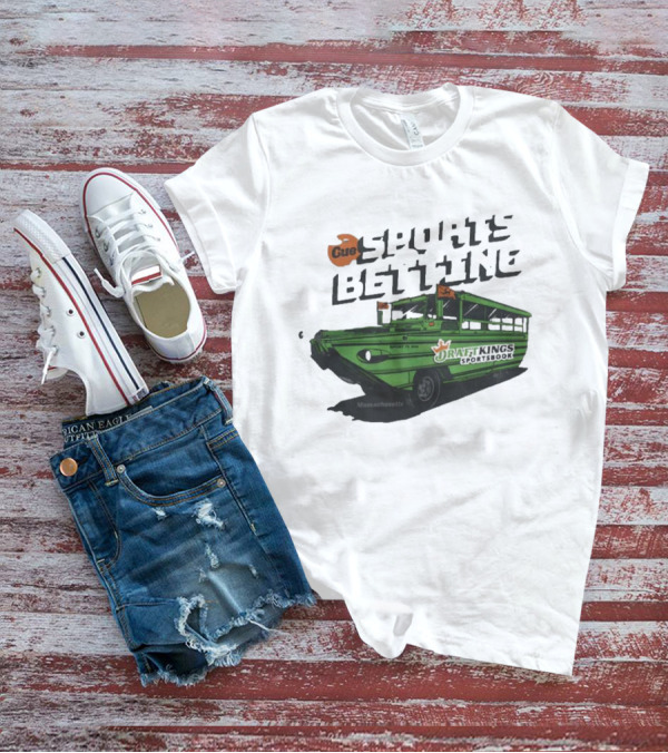 DraftKings Massachusetts Sportsbook Cue Sports Betting Duck Boat T-Shirt