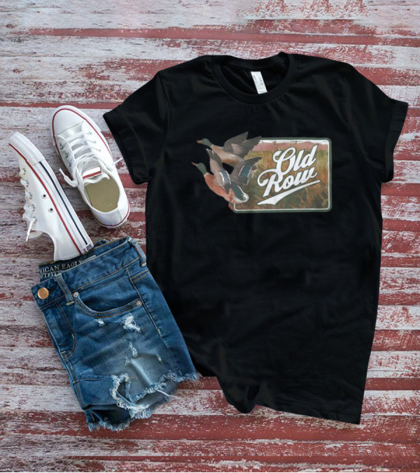 Old Row The Flying Duck Beer Pocket Vintage Waterfowl T-Shirt