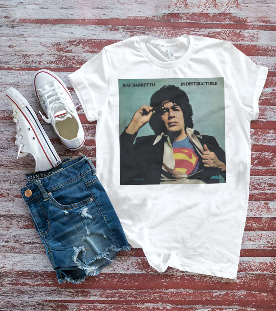Ray Barretto Indestructible Superman Album Cover T-Shirt