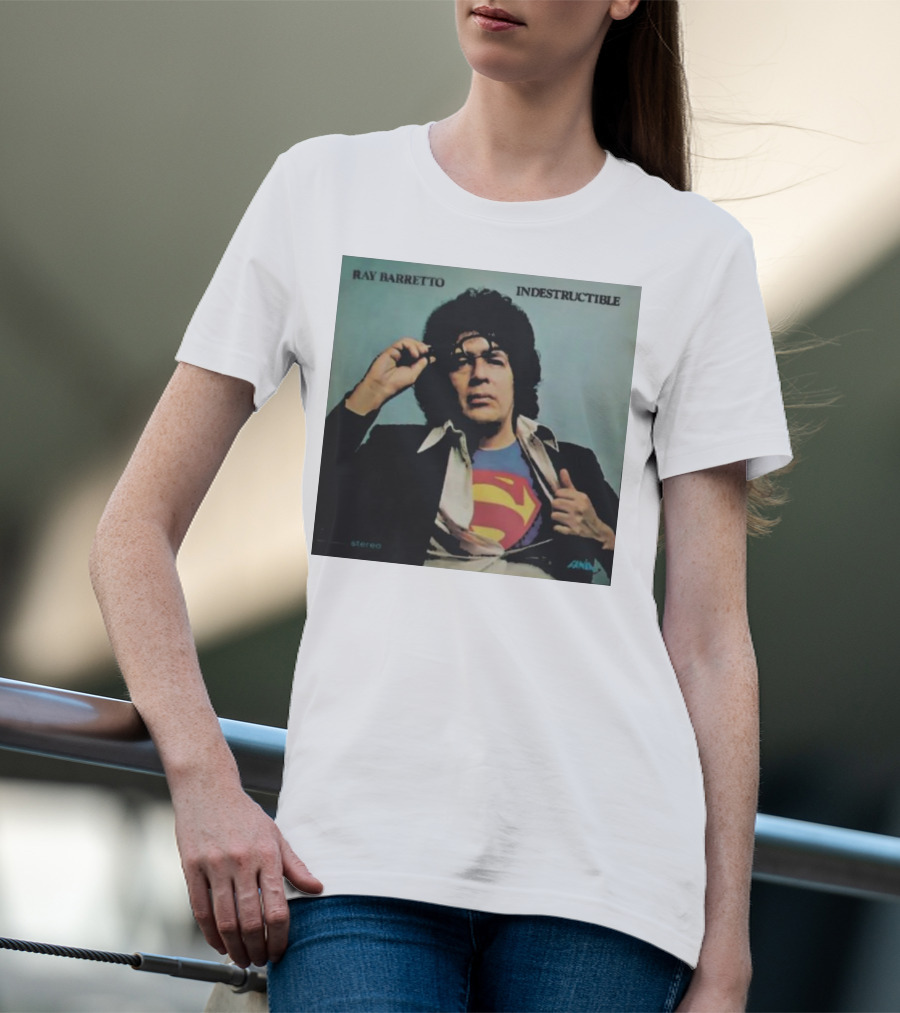 Ray Barretto Indestructible Superman Album Cover T-Shirt