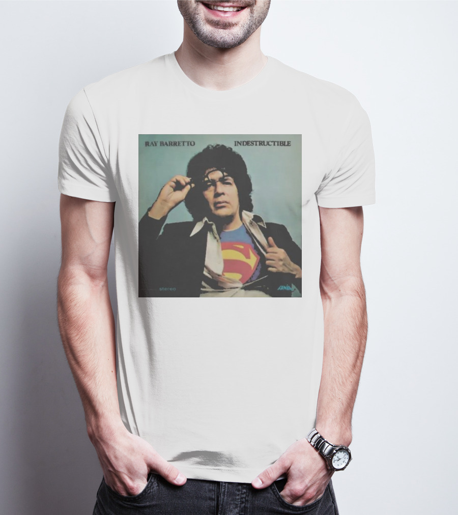 Ray Barretto Indestructible Superman Album Cover T-Shirt