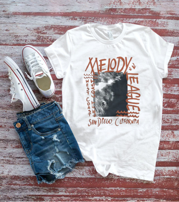 San Diego California Melody League West Coast Left Coast T-Shirt