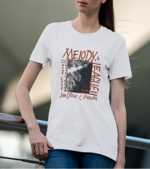 San Diego California Melody League West Coast Left Coast T-Shirt