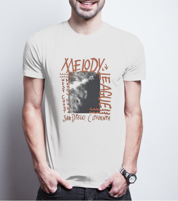 San Diego California Melody League West Coast Left Coast T-Shirt