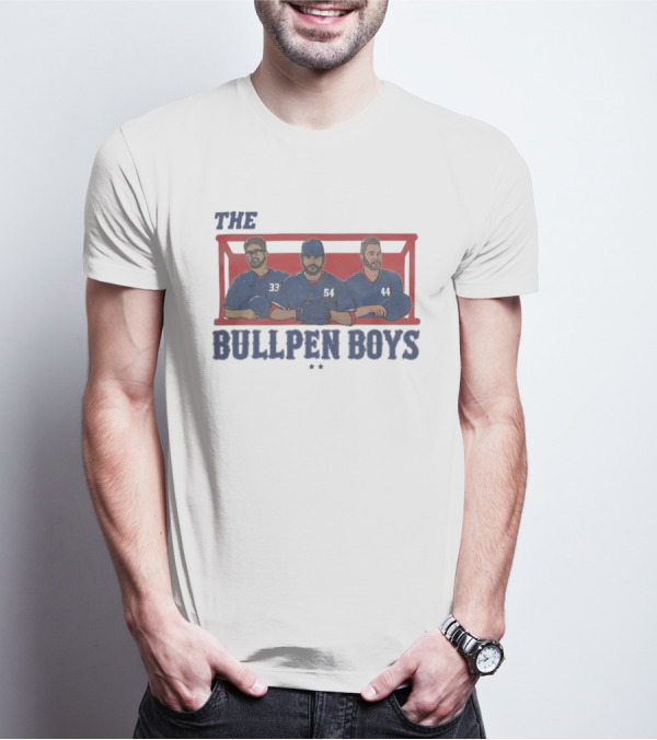 Texas Rangers The Bullpen Boys Baseball Trio T-Shirt