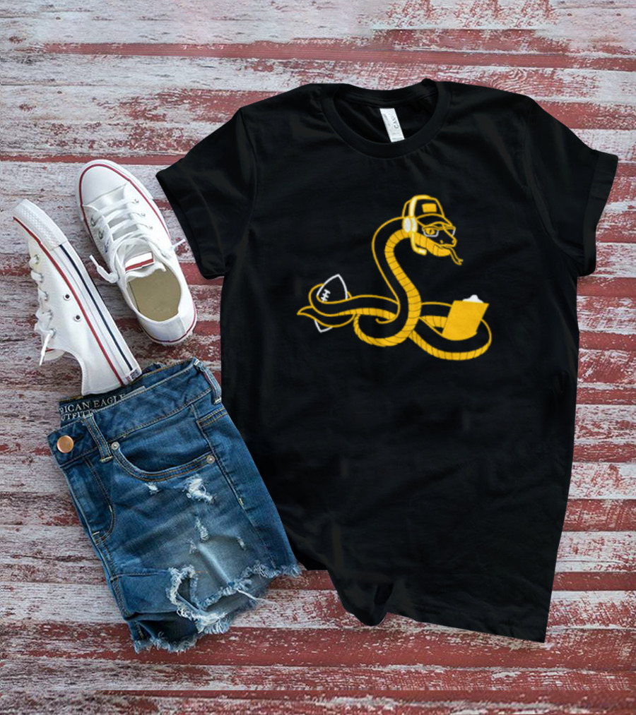 Boagh Constrictor Tech Snake Graphic Headset Laptop T-Shirt