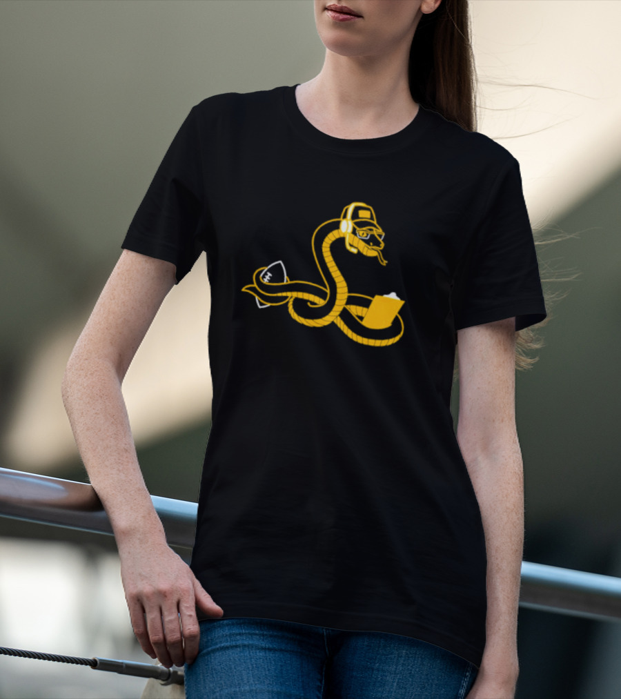 Boagh Constrictor Tech Snake Graphic Headset Laptop T-Shirt