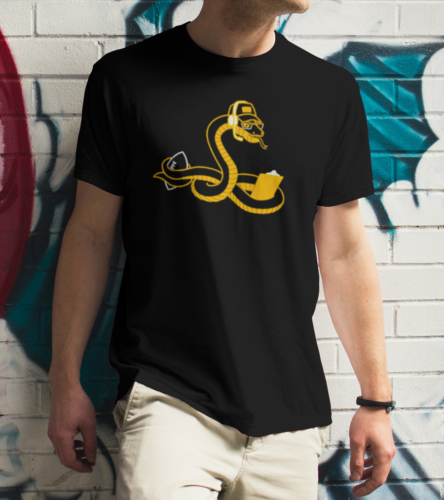 Boagh Constrictor Tech Snake Graphic Headset Laptop T-Shirt