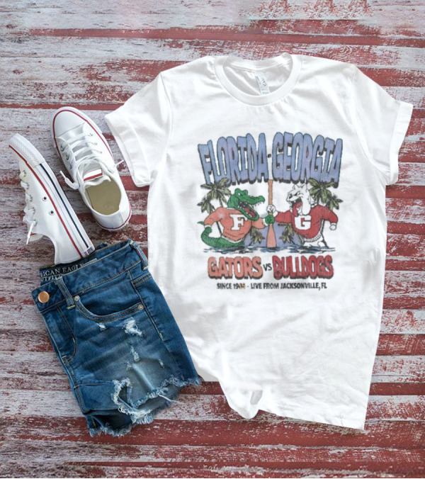Florida-Georgia Gators Vs Bulldogs Live From Jacksonville FL Since 1945 T-Shirt