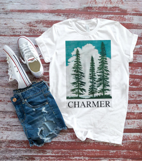 Charmer Pine Trees Forest Scene T-Shirt