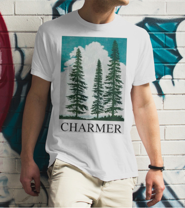 Charmer Pine Trees Forest Scene T-Shirt