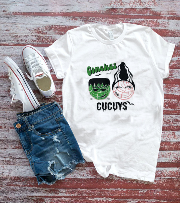 Conchas And Cucuys Frankenstein And Bride Of Franken Icons T-Shirt