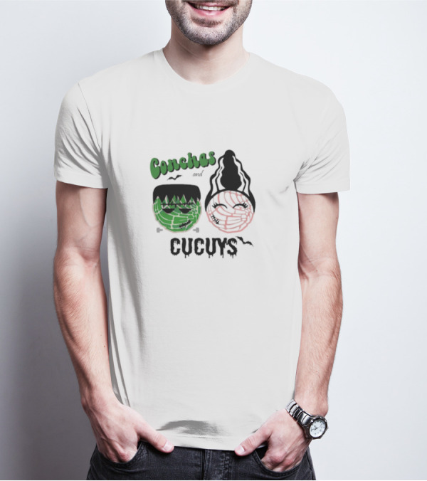 Conchas And Cucuys Frankenstein And Bride Of Franken Icons T-Shirt