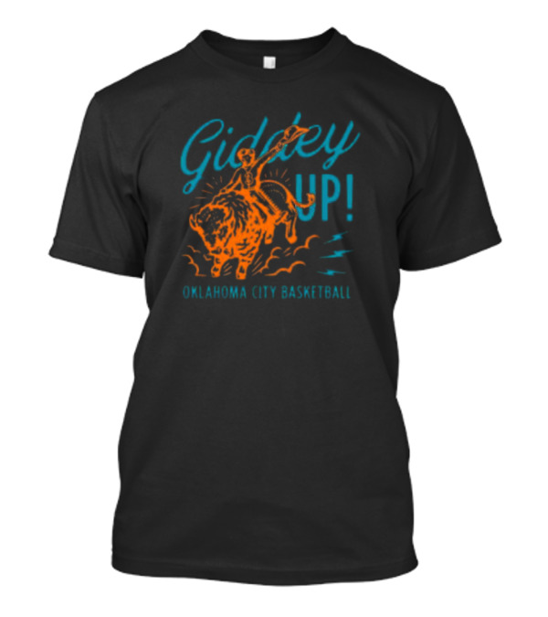 Giddey Up Oklahoma City Basketball Riding The Bison T-Shirt
