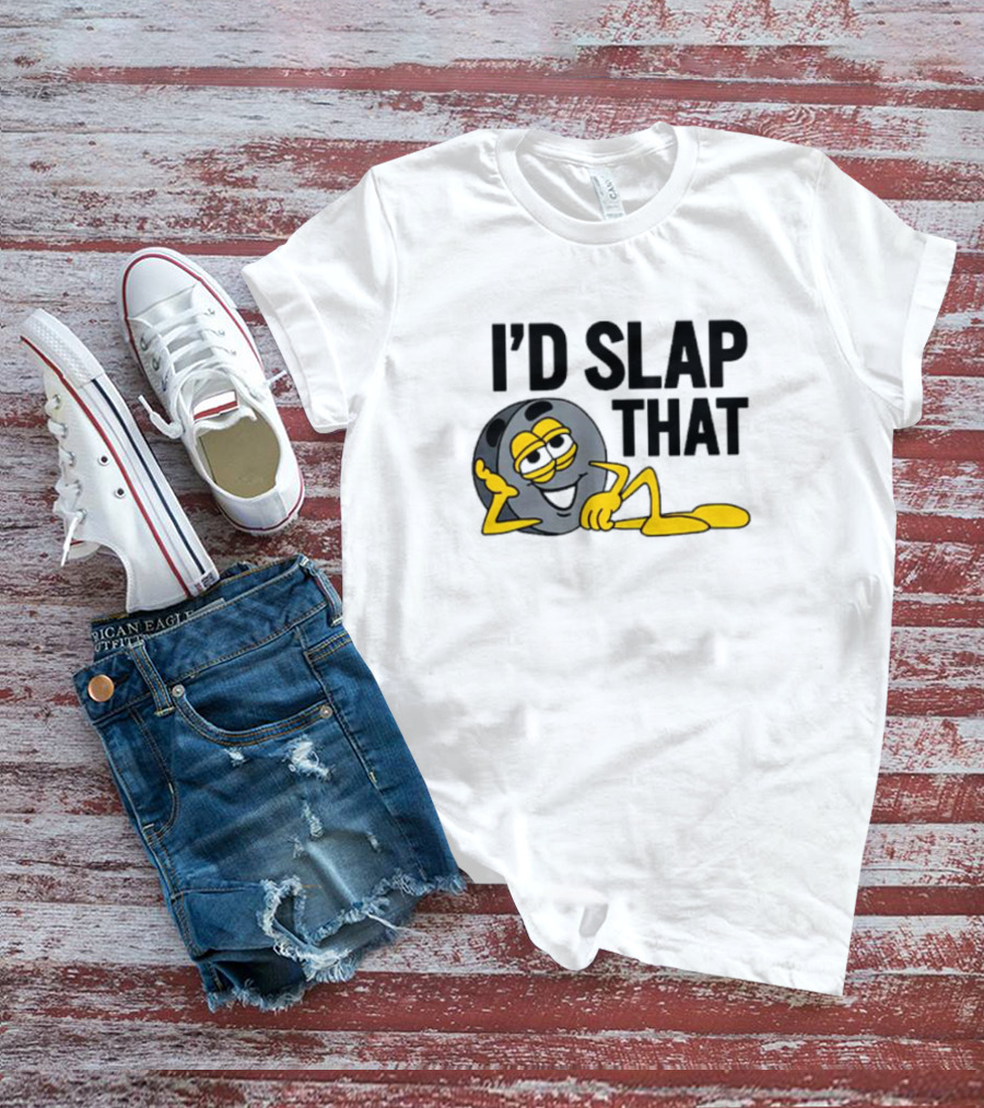 I’d Slap That Hockey Puck Lying Figure T-Shirt