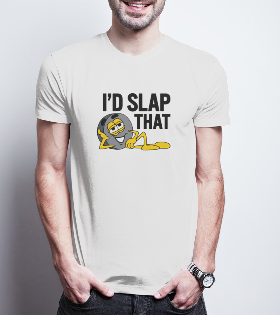 I’d Slap That Hockey Puck Lying Figure T-Shirt
