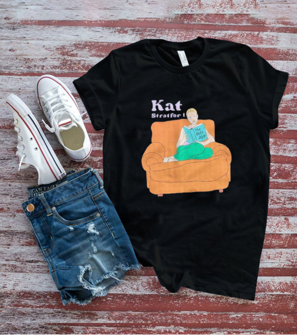 Kat Stratford Reading The Bell Jar On Orange Sofa T-Shirt