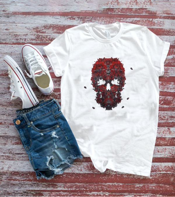 Kai Wachi Floral Skull T-Shirt