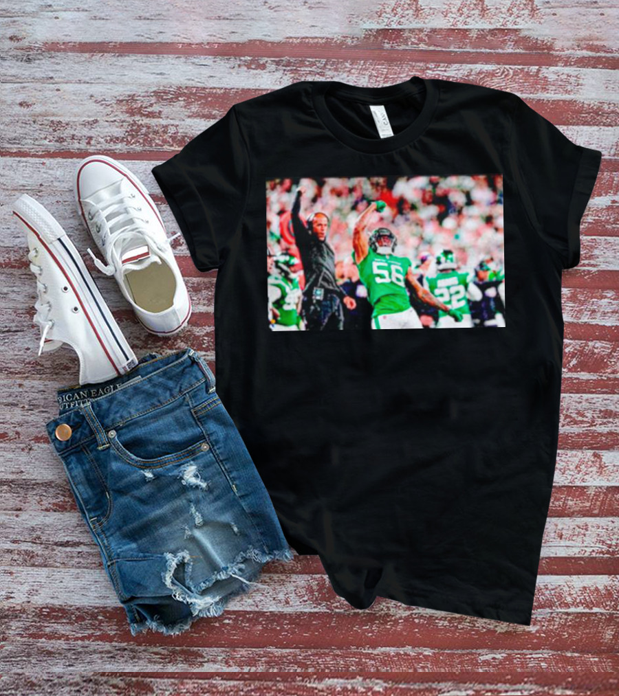 Quincy Williams And Rob Saleh New York Jets Victory T-Shirt