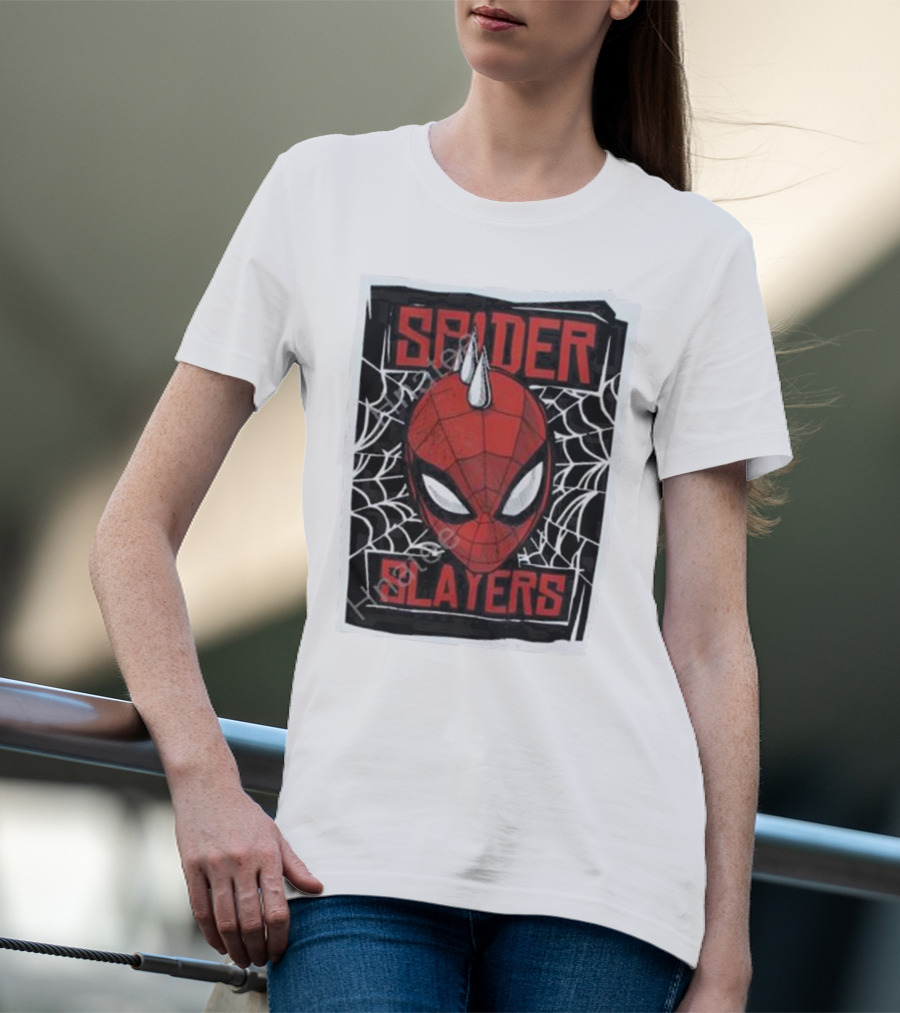 Spider Punk Merch Spider Slayers Web Head T-Shirt