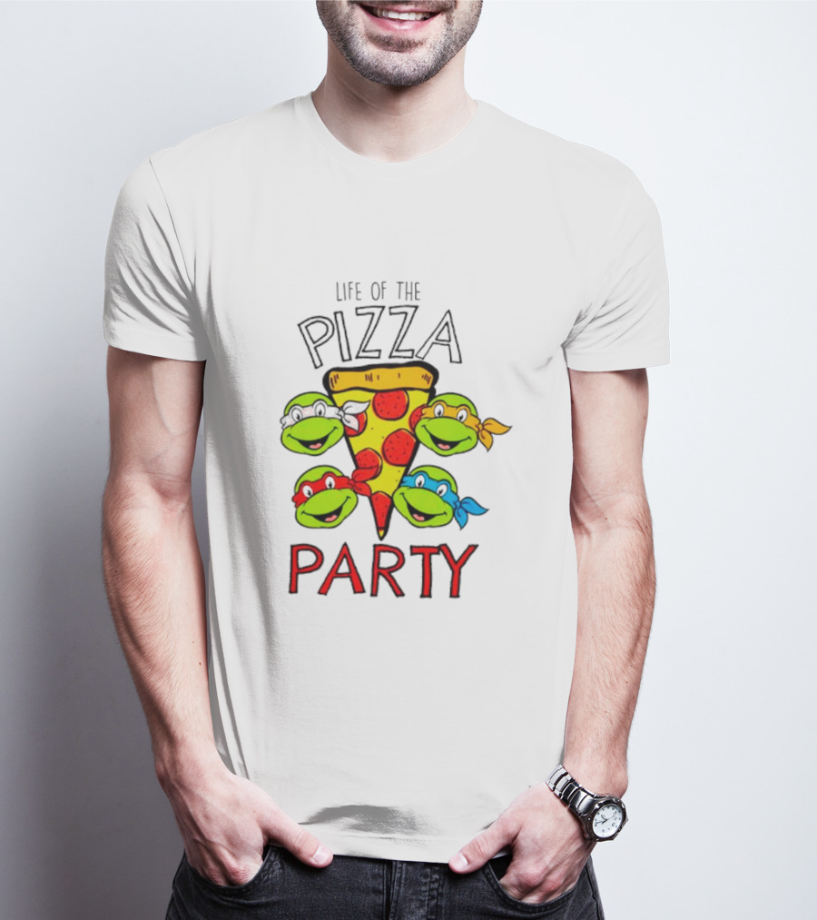 Life Of The Pizza Party Teenage Mutant Ninja Turtles Boys T-Shirt