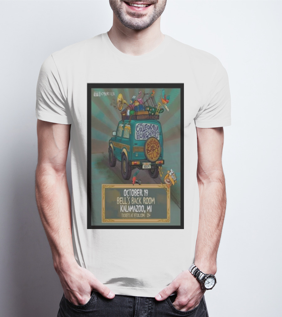 The California Honeydrops Big Bad Tour October 19 Bell's Back Room Kalamazoo MI T-Shirt