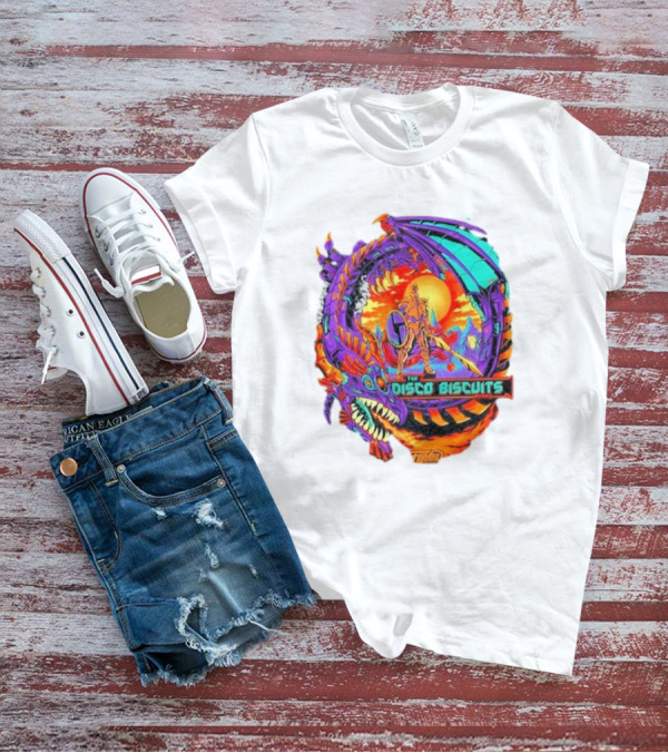 The Disco Biscuits Flyland Neon Dragon Knight Adventure T-Shirt