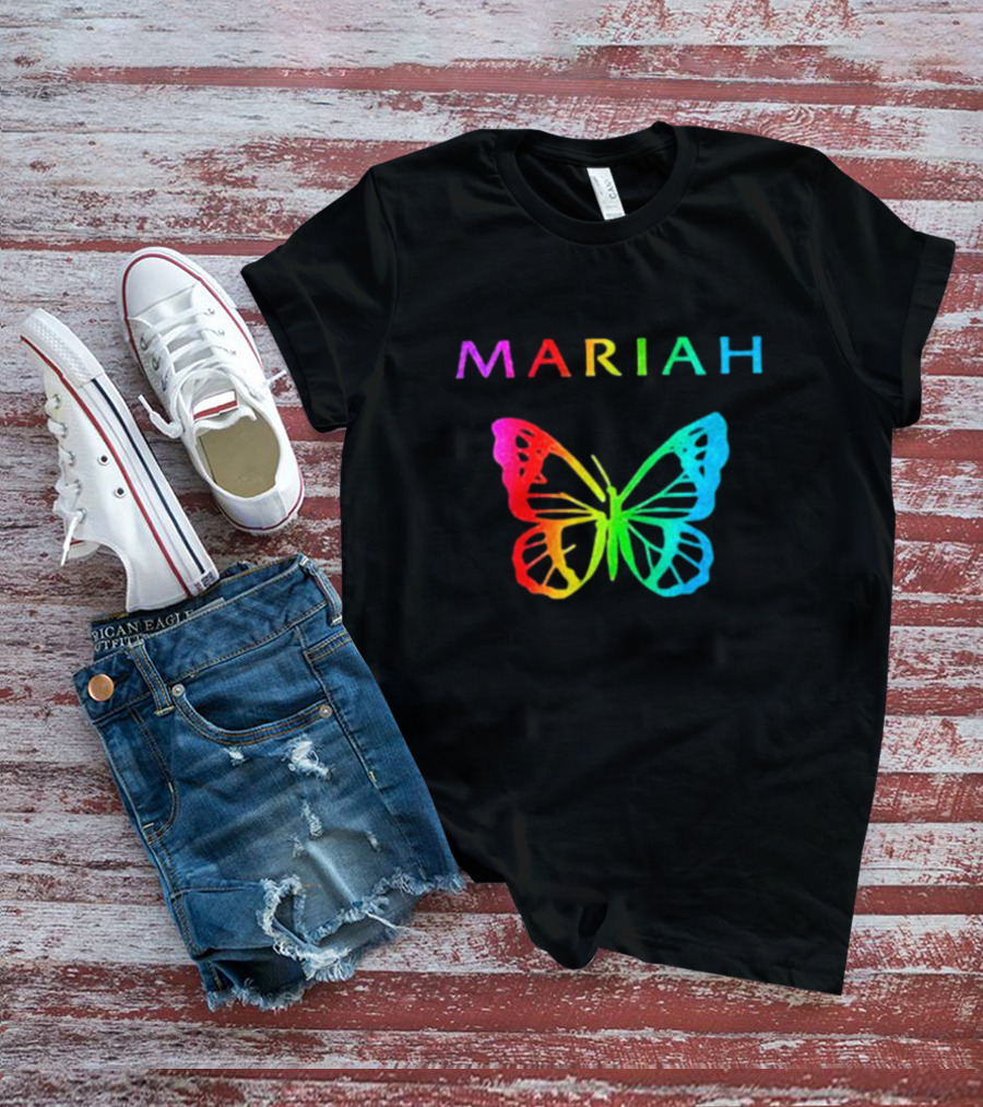 Mariah Carey Rainbow Butterfly Pride T-Shirt