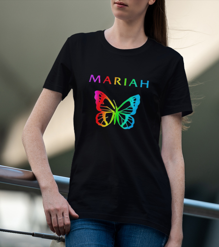 Mariah Carey Rainbow Butterfly Pride T-Shirt