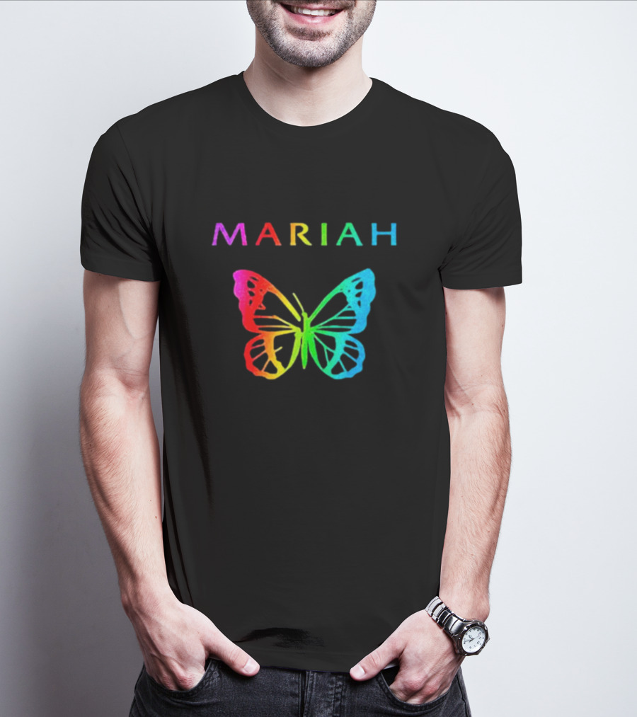 Mariah Carey Rainbow Butterfly Pride T-Shirt