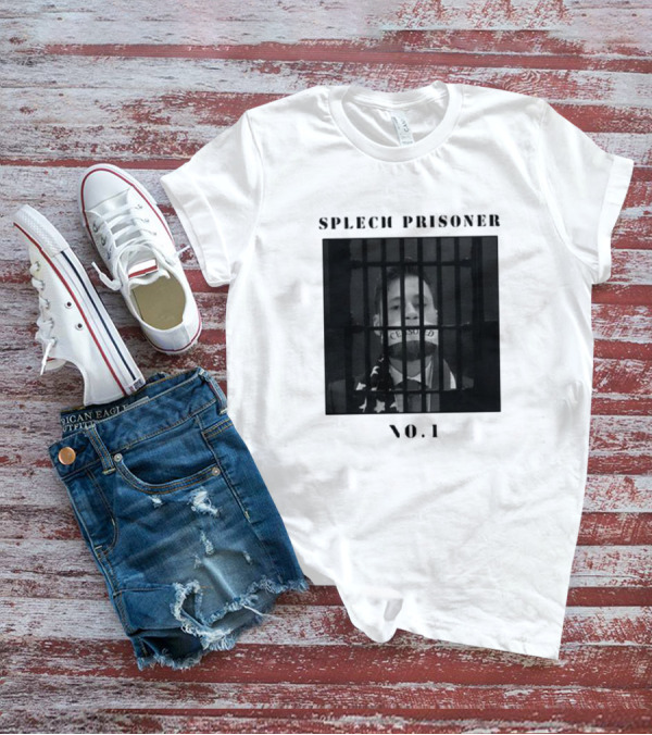 Speech Prisoner No.1 Censored Behind Bars T-Shirt