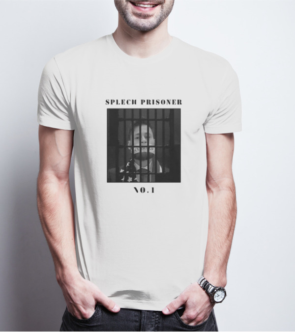 Speech Prisoner No.1 Censored Behind Bars T-Shirt