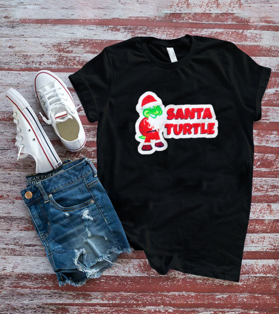 Santa Turtle Christmas Cheer T-Shirt