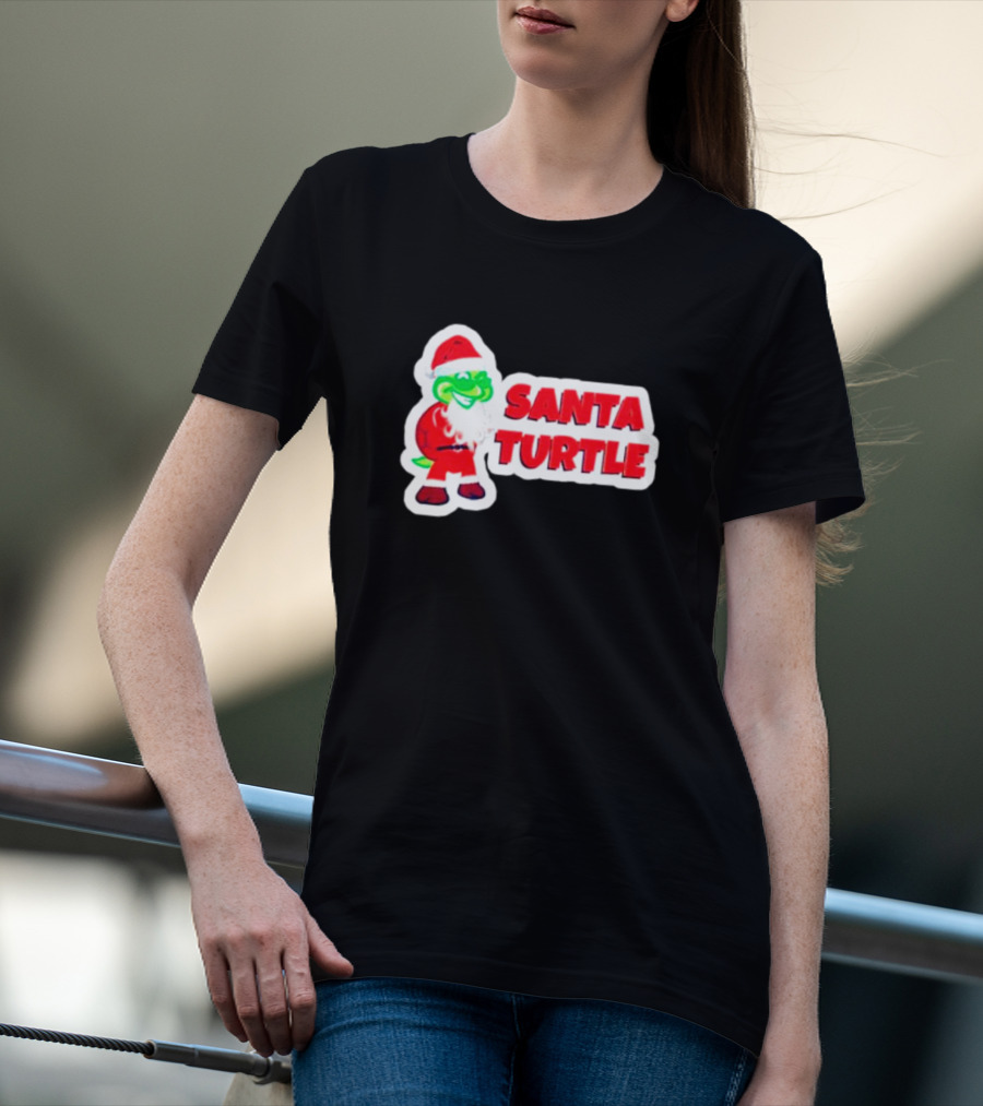 Santa Turtle Christmas Cheer T-Shirt