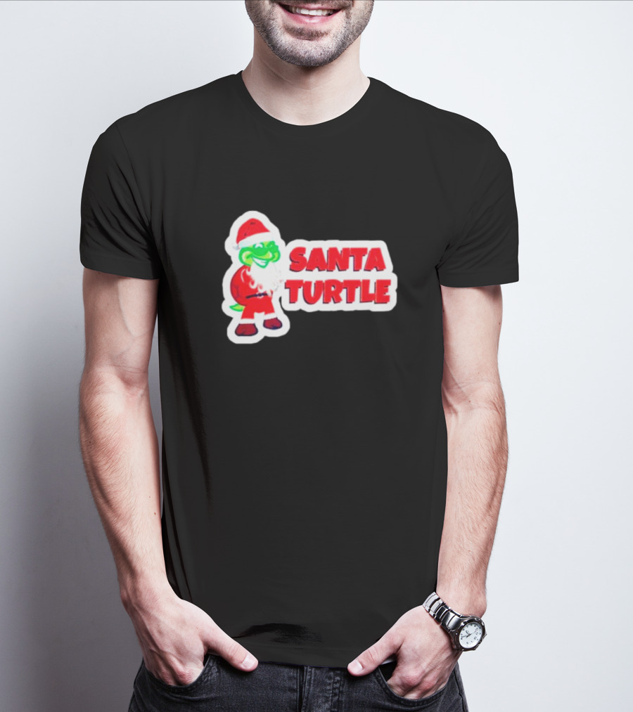 Santa Turtle Christmas Cheer T-Shirt