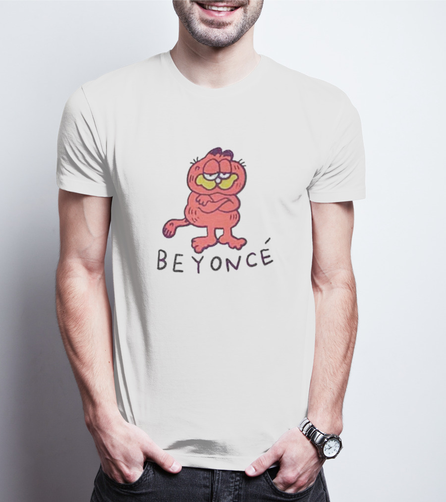Beyoncé Garfield Cartoon Style Character T-Shirt