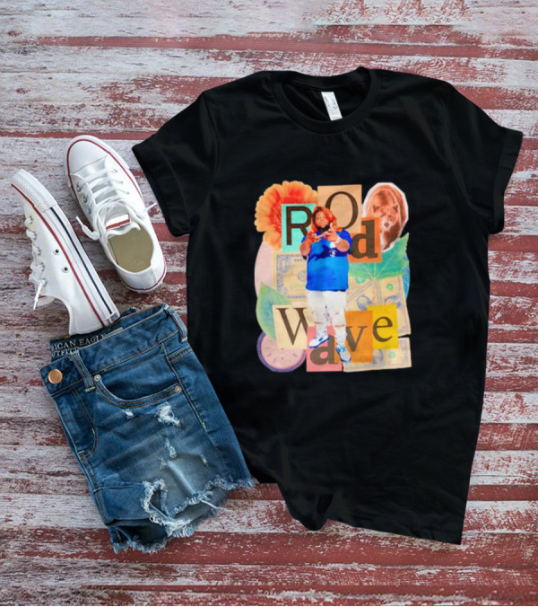 Rod Wave Vintage Bootleg Collage With Floral And Currency Elements T-Shirt