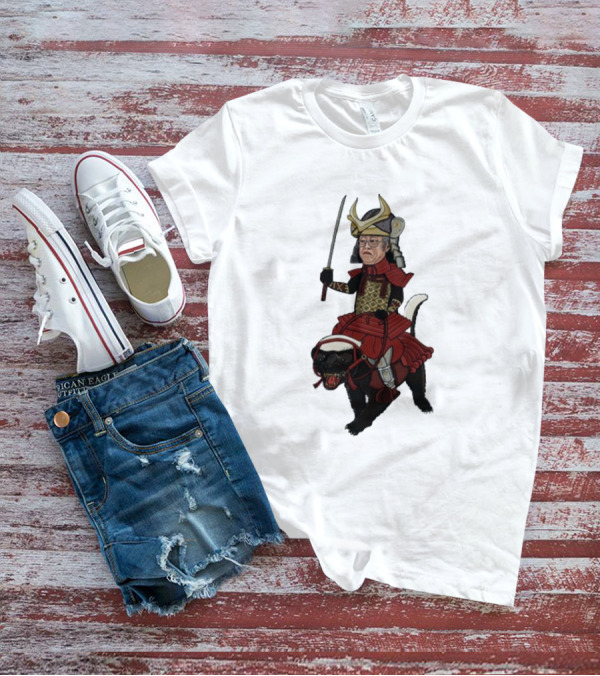 Samurai Satoshi Riding Armored Animal T-Shirt