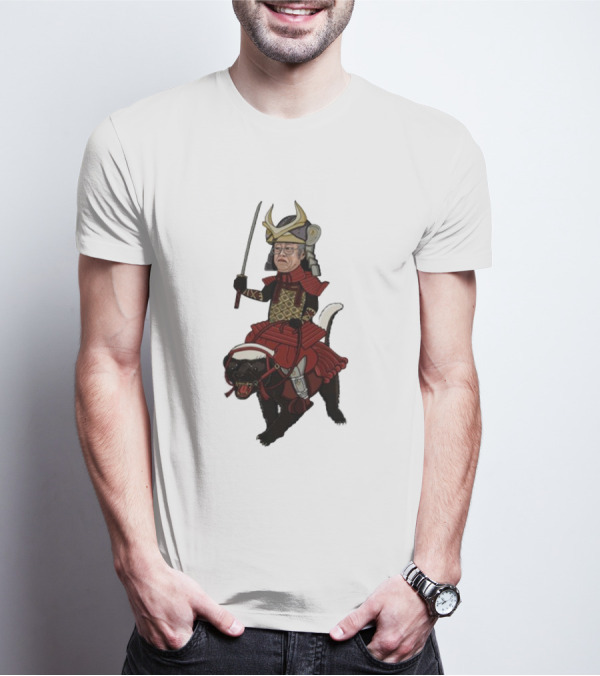 Samurai Satoshi Riding Armored Animal T-Shirt