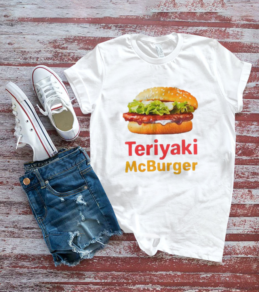 Teriyaki McBurger Sesame Bun Lettuce Sauce T-Shirt