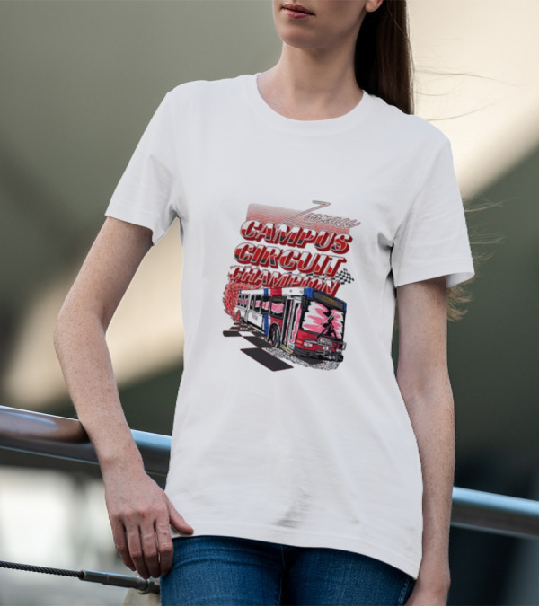 Zoomass Campus Circuit Champion Vintage Bus Racing T-Shirt