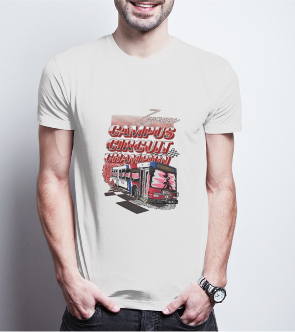 Zoomass Campus Circuit Champion Vintage Bus Racing T-Shirt