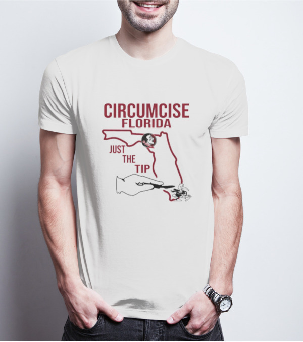 Circumcise Florida Just The Tip Map T-Shirt