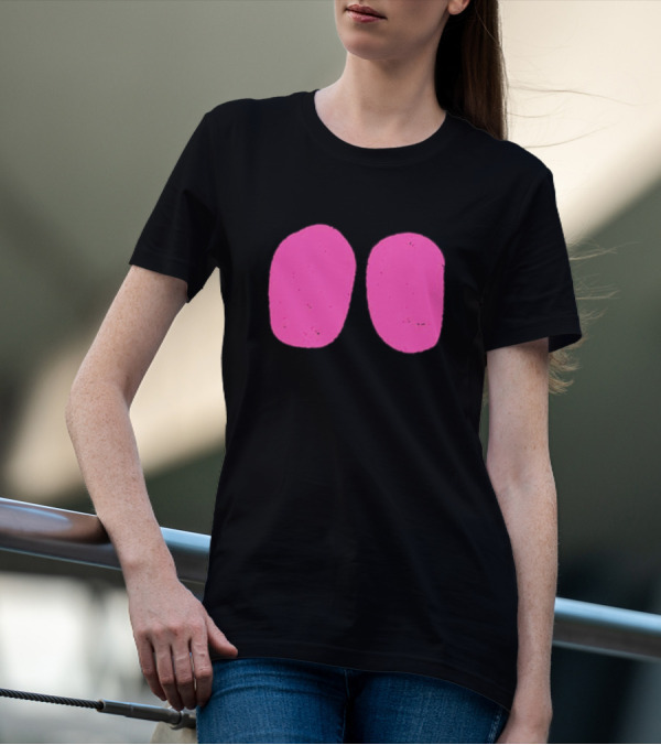 Night Rider Eyes Neon Pink Ovals T-Shirt