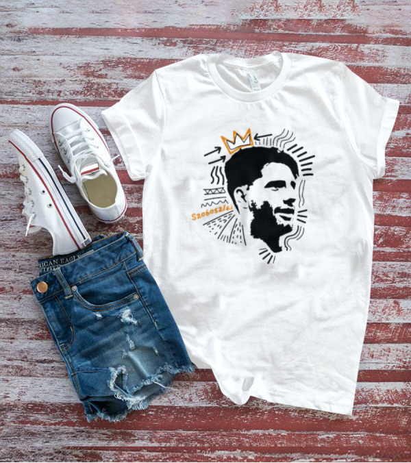 Dominik Szoboszlai Liverpool Iconic Crown Sketch T-Shirt
