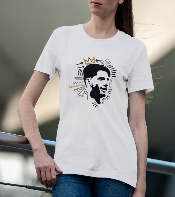 Dominik Szoboszlai Liverpool Iconic Crown Sketch T-Shirt