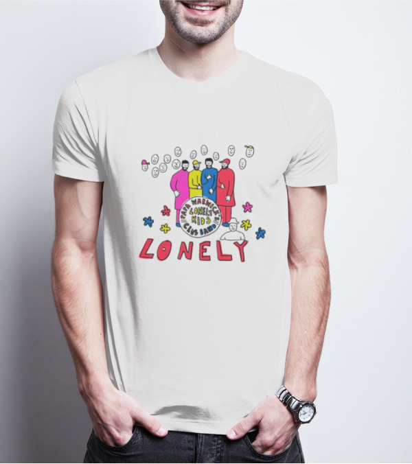 Lonely Kids Club Band Happiness Smiley Faces T-Shirt