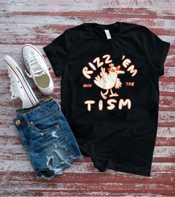 Rizz 'em With The 'Tism Chicken Wearing Sunglasses T-Shirt
